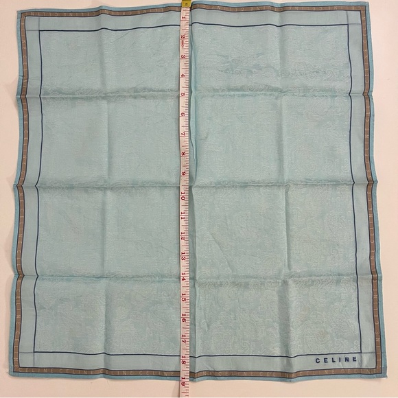Celine Vintage Jacquard Handkerchief / Pocket Square - Picture 7 of 7